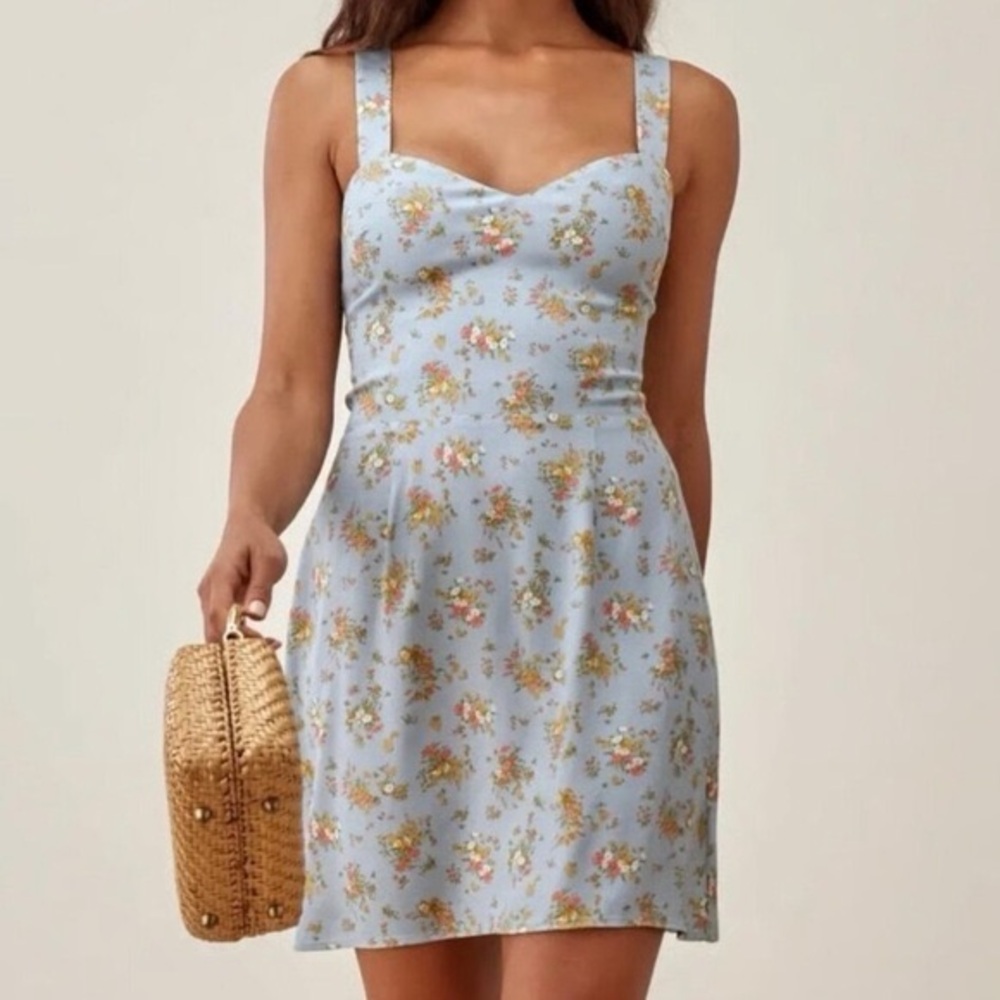M26 Reformation Humphrey Floral Mini Dress in Grazia